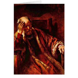Vieux Homme Dans Le Fauteuil De Rembrandt Van Rijn