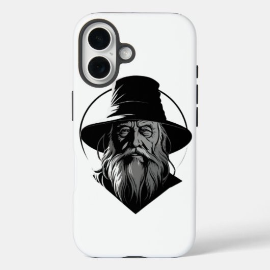 Vieux homme iphone 16 coque (Verso)