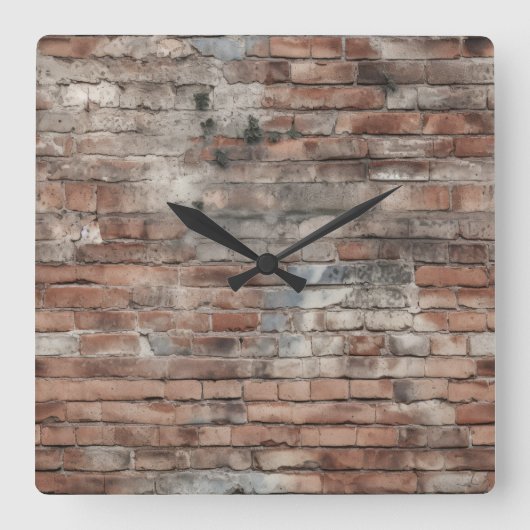 Vieux Horloge Murale en Brique (Recto)