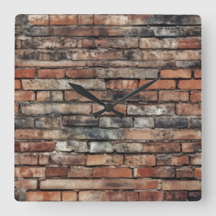 Vieux Horloge Murale en Brique