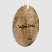 Vieux journal vintage déchiré deux personnalisé (devant)