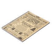 Vieux journal vintage. Retro newsprint avec texte  (Côté gauche)