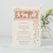 Vieux livre Cupid's Carriage Faire-part de mariage (Debout devant)