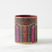 Vieux Livres Liés Au Cuir Mug (Centre)