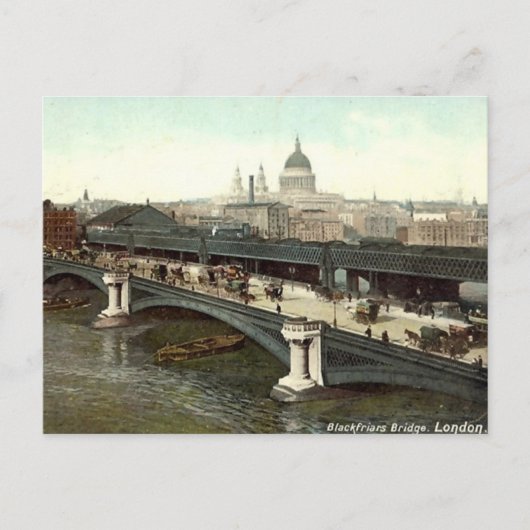 Vieux Londres Carte postale - Blackfriars Bridge (Devant)