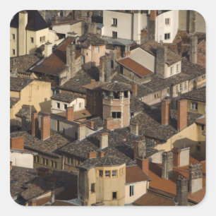 Vieux Lyon Oude Lyon), Frankrijk Vierkante Sticker