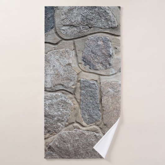 Vieux maçonnerie de pierre texturéabstrait, archit (Serviette de bain)