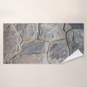 Vieux maçonnerie de pierre texturéabstrait, archit (Serviette de bain)
