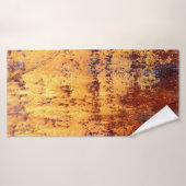 Vieux métal rouille arrière - plan et texture, mét (Serviette de bain)
