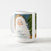 Vieux Monde Père Noël Noël Café Mug (Devant gauche)