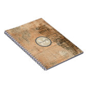 Vieux monogramme vintage déchiré de journal (Côté Droit)