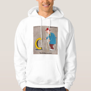 Vieux Monsieur & Le C Sweat à Capuche Drôle par Ri