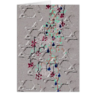 VIEUX MUR DE CARTE AVEC LA VIGNE