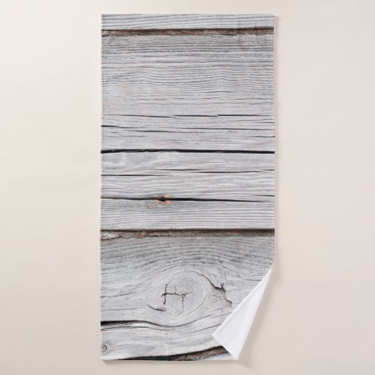 Vieux mur en planque gris texturéabstrait, backgro (Serviette de bain)