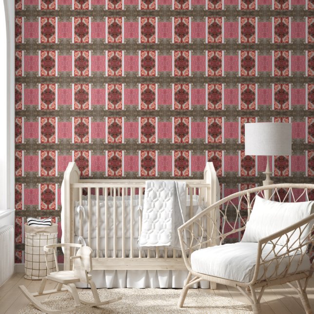 Vieux mur rose, blanc et gris petit (Enfants)