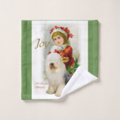 Vieux Noël de Sheepdog (Gant de toilette)