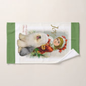 Vieux Noël de Sheepdog (Serviette à main)