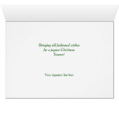 Vieux Noël Le Père Noël veut Noël (Intérieur Horizontal (Bas))