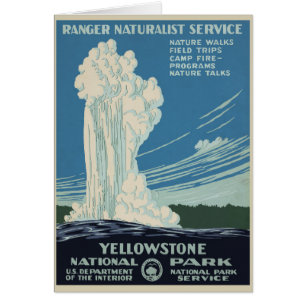 Vieux Old Faithful dans le parc national de Yellow