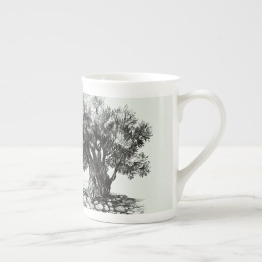 Vieux olivier Café Mug (Droite)