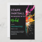 Vieux, paintball, tu t'y mets ? invitation (Devant)