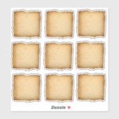 Vieux papier rustique étiquette artisanal (Feuille)