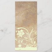 Vieux Parchemin Shabby Chic Wedding Programme (Devant)