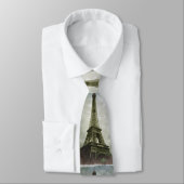 Vieux Photo Antique Tour Eiffel Paris Cravate (Attaché)