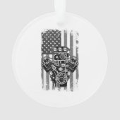 Vieux Piston de Voiture de Muscle de Drapeau Améri (dos)