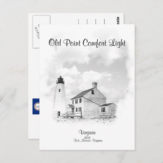 VIEUX POINT LUMINEUX CONFORT - VIRGINIE - CARTE PO (Devant / Derrière)