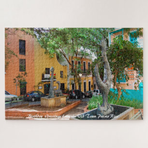 Vieux-Port de Porto Rico. Vœux de Noël Puzzle