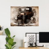 Vieux Poster vintage (Bureau à domicile)