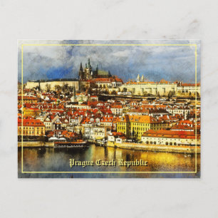 Vieux Prague (Praha) de Bridge Tower Carte postale