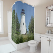 Vieux Presque Isle Lighthouse rideau de douche (En situation)