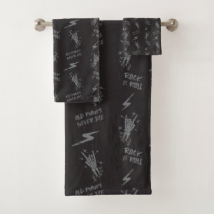 Vieux Punks Ne Meurent Jamais Skeleton Rock Sur Go
