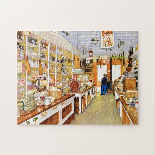 Vieux puzzle de boutique traditionnelle (Horizontal)