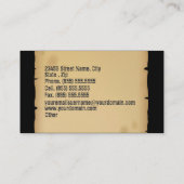 Vieux rétro carte de visite de machine de machine (Dos)