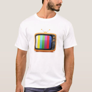 Vieux rétro T-shirt de télévision
