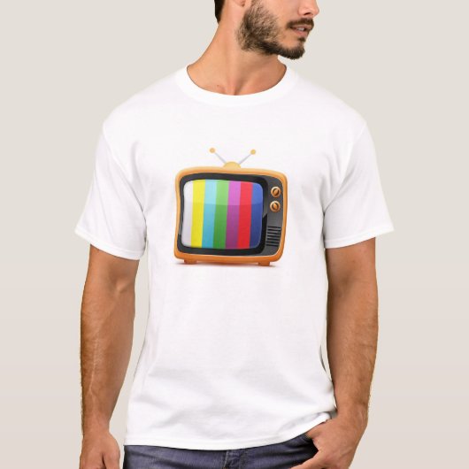 Vieux rétro T-shirt de télévision (Devant)