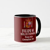 Vieux roi d'Espagne, photo Mug (Devant droit)