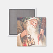 Vieux Saint Nicolas avec aimant Vintage lanterne (Recto/Verso)