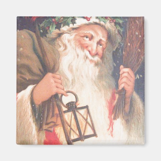 Vieux Saint Nicolas avec aimant Vintage lanterne (Devant)