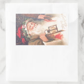 Vieux Saint Nicolas avec Sticker Vintage lanterne (Sac)