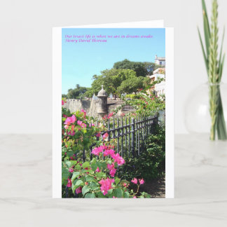 Vieux San Juan avec carte de devis