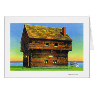 Vieux Saratoga Champ de bataille Blockhouse Extéri