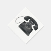 Vieux serviettes en papier pour téléphone noir (Coin)