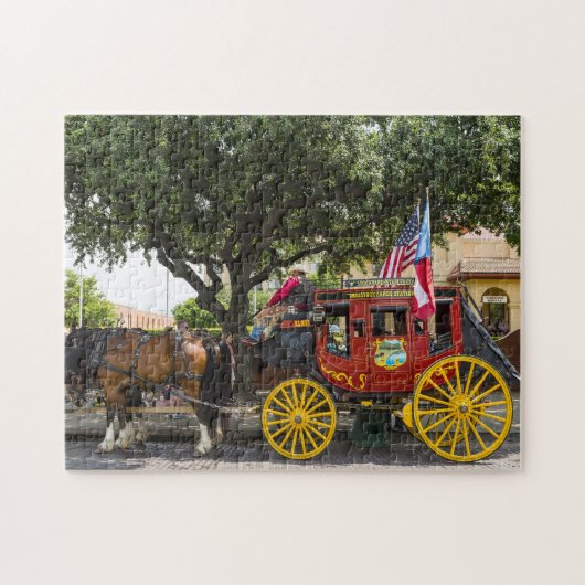 Vieux Stagecoach Texas. Puzzle (Horizontal)