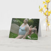 Vieux surfeurs carte d'anniversaire humour de la v (Fleur jaune)