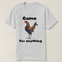 Vieux T-shirt anglais de coq nain de jeu