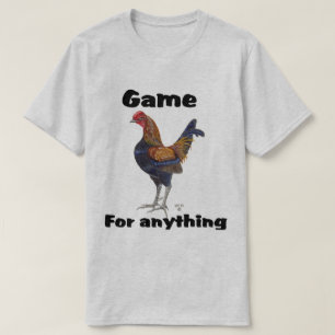 Vieux T-shirt anglais de coq nain de jeu